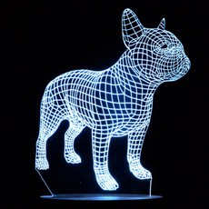 홈마인 LED 3D 무드등 E type 동물 1 시리즈, E17 강아지4