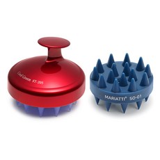 마리아띠 샴푸 두피마사지 브러쉬 + 두피볼 세트, 브러쉬(RED), 두피볼(THE BLUE), 1세트