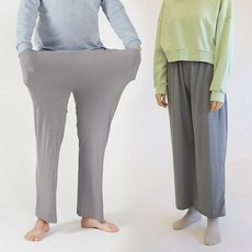 마른파이브 커플용 소프트실키 잠옷 바지 남녀세트