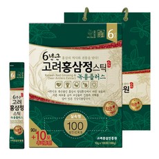 고려홍삼진흥원 6년근홍삼정 녹용플러스 스틱 타워형 + 쇼핑백, 10g, 100개