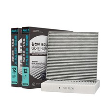 훠링 활성탄 차량용 에어컨 히터 필터, 12호, 2개