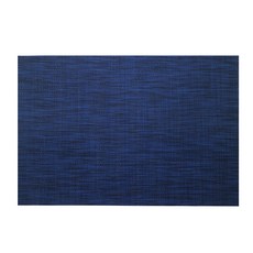 위빙 매트 사각, 블루, 45 x 30 cm