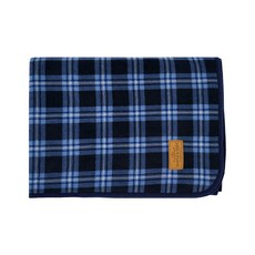 아이비스 체크 양면 단추 담요 SP11299, 블루