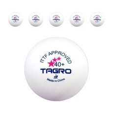 타그로 ABS 시합용 탁구공, 흰색, 6개입, 1개