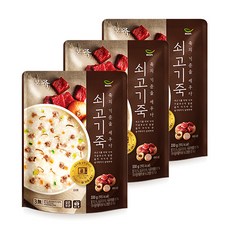 본죽 데워서 바로 먹는 쇠고기죽, 330g, 3개