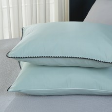 지베딩 베르디 모달 프릴 스프레드 베개 커버 2p, 민트
