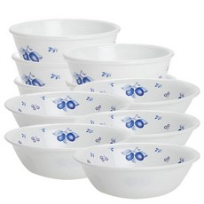 코렐 블루베리 공기대접세트, 혼합색상, 공기 5p + 대접 5p