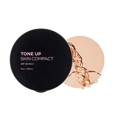 더페이스샵 톤업 스킨 팩트파우더 10g, V201애프리콧베이지, 1개