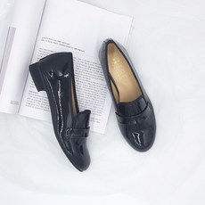 올나인 여성용 에나멜 베이직 노아로퍼