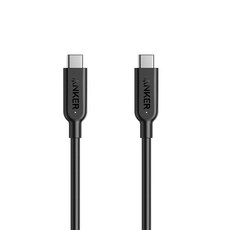 앤커 파워라인 II USB C to USB C 3.1 충전케이블 A8485011, 블랙, 1개