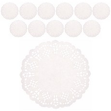 리빙다 도일리 원형 페이퍼 9cm 100p, 12세트