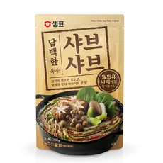 샘표 담백한 샤브샤브 육수 3~4인분, 200g, 1개