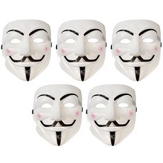 STUPID 造型面具 5入, 白色