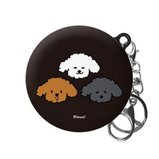 아이무이 푸들 LG 톤플러스 프리 이어폰 하드 케이스 + 키링, 단일상품, 꼬물B
