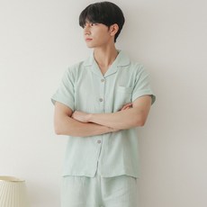 글램공감 커플용 통기성 순면 모닝 요루면 파자마 세트 + 안대