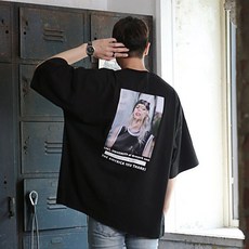 빅사이즈클럽 남성용 CRAMP 뉴욕 오버핏 반팔 티셔츠