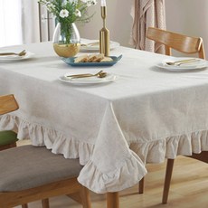 프릴식탁보
