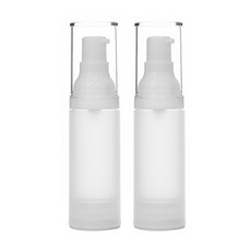 에어리스 반투명 PP 진공 에센스 용기 30ml, 단일색상, 2개