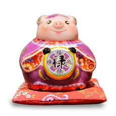 인투데코 행운의 복돼지 저금통 53584B, 혼합색상