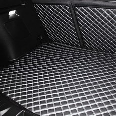 지엠지모터스 트레일블레이저 뷰티풀 퀄팅 4D 트렁크매트 + 2열등커버 블랙, 쉐보레