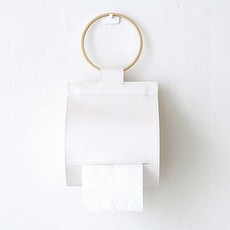 데코토닉 플레인 레더 롤티슈커버, 화이트