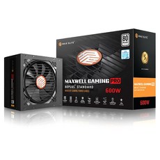 맥스엘리트 MAXWELL GAMING PRO 600W 80PLUS STANDARD 플랫 ATX PS-600EUW(M)