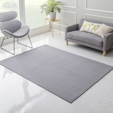 RUG24 밤부 대나무 원사 여름 카페트, 진그레이