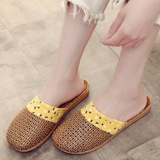 라탄거실슬리퍼