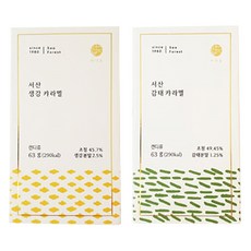바다숲 서산 조청 캬라멜 감태 3.5g x 18p + 생강 3.5g x 18p 세트, 1세트