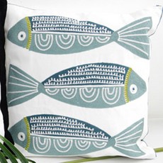 나라데코피쉬자수원형쿠션