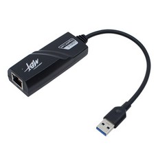 엠비에프 USB3.0 기가비트 유선 랜카드 노트북용, MBF-GLAN30BK - usbutp리피터