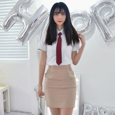 교복몰 여아용 하복 허리조절 스판 교복치마