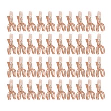 마켓피오 북유럽 컬러 이불 빨래집게 핑크, 40개