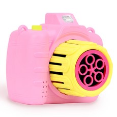 해피플레이 비눗방울 자동 버블건 카메라, 핑크, 1개