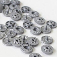 썬그립 티단추 13mm, 그레이, 40세트