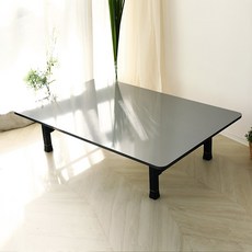 벨라홈 LPM 샤르망 5단 높이조절형 라운드 접이식 테이블 대형 1200 x 800 mm, 메탈실버
