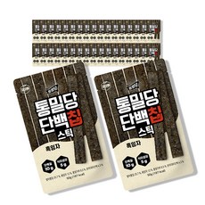 다신 통밀당 단백칩 스틱 흑임자, 36개, 50g