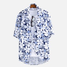 오버핏하와이안셔츠