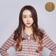 픽앤웨어 컬러 브릿지 6 똑딱이 헤어피스 웨이브, 골드블론드, 1개