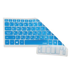 karas 노트북 A타입 지문인식키 뚫린 모델 문자인쇄 키스킨 NT750QCJ, 블루, 1개