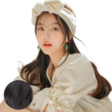 가발나라 U자형 레이어 C컬펌 오픈반가발 + 엑스트라피스 2p + 가발빗 + 꼬리빗 + 악어핀 세트, 내츄럴블랙, 1세트