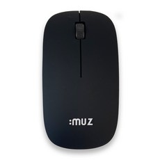 아이뮤즈 무소음휠 지문방지코팅 나노리시버 무선 마우스 M1, BLACK