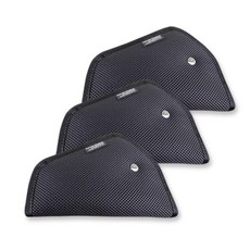 오가닉팩토리 에어메쉬 지니가드 안전벨트 위치조절기, BLACK + BLACK, 3개