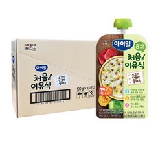 아이밀 처음이유식 100g, 소고기 + 단호박 + 양배추 혼합맛, 10개