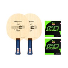버터플라이 쉐이크 티모볼 스피릿 탁구라켓 FL + 안드로 라잔터 R47 스페셜 버전 러버 2p