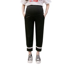 임산부 밑단 라인 포인트 팬츠
