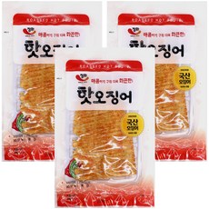 정화식품 핫오징어, 25g, 3개