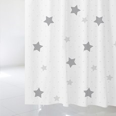 디자인수풀 샤워 커튼 S 1520 x 1880 mm SC778 + 플라스틱 고리 12p 세트, 1세트