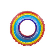 요이치 레인보우 유아동 물놀이 튜브 60cm + 수리용 테이프, 혼합색상, 1세트