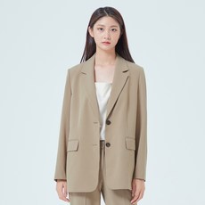 미쏘 여성용 테일러드 일자핏 싱글 자켓